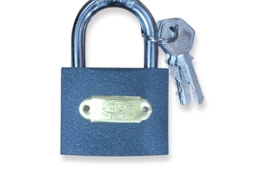 Black Iron Padlock 63MM Durable, rust-resistant padlock with a hardened steel shackle and advanced locking mechanism for maximum security, ideal for gates, storage units, and outdoor use.