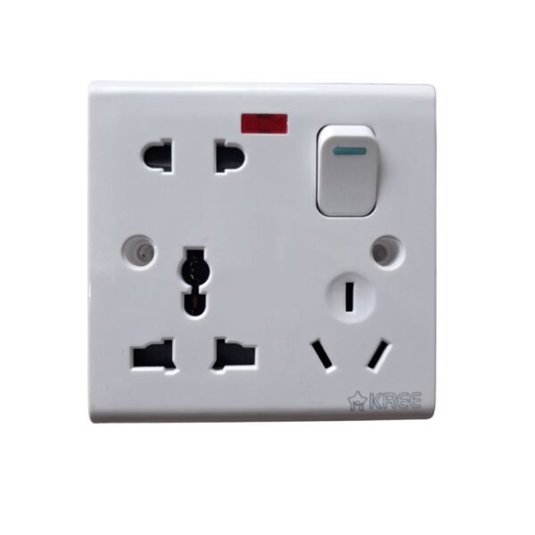 KREE 5pin Multifunction Socket KREE 5pin heavy-duty socket for safe and reliable power connections" "Durable KREE 5pin multifunction electrical socket for home and industrial use" "KREE 5pin shock-proof power socket with versatile 5-pin configuration" "High-quality KREE 5pin socket for multiple device connections" "KREE 5pin multifunction socket designed for safe and efficient electricity use